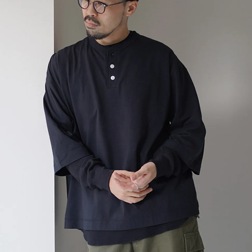 HEALTHKNIT / 2 Pack T-Shirt 7/10 Sleeve + Long Sleeve Waffle