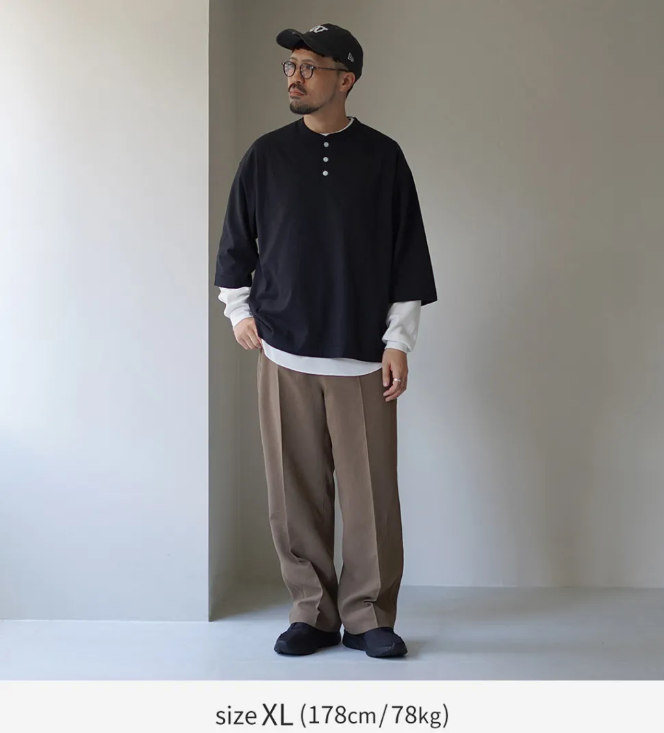 HEALTHKNIT / 2 Pack T-Shirt 7/10 Sleeve + Long Sleeve Waffle