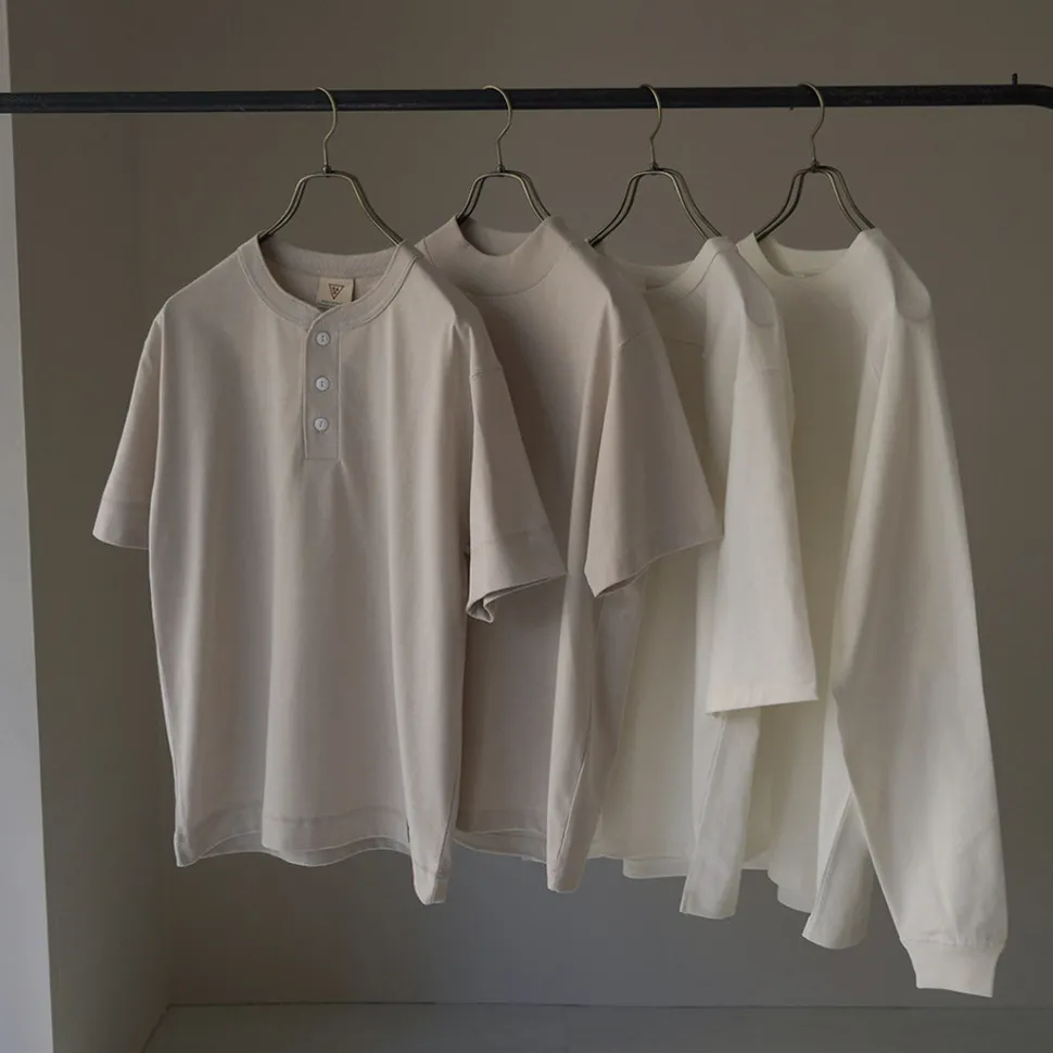 HEALTHKNIT / HEALTHKNIT x RAGHenry Neck T-shirt