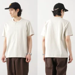 HEALTHKNIT / HEALTHKNIT x RAGHenry Neck T-shirt