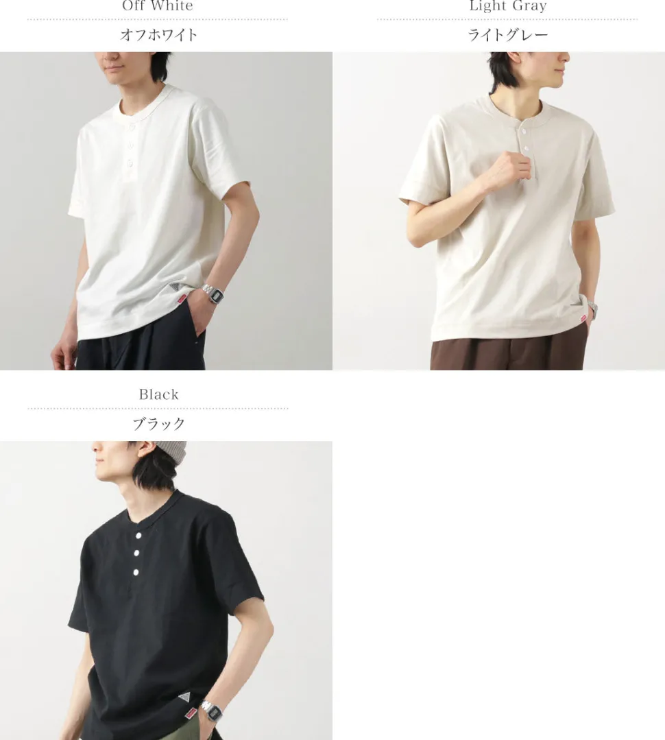 HEALTHKNIT / HEALTHKNIT x RAGHenry Neck T-shirt