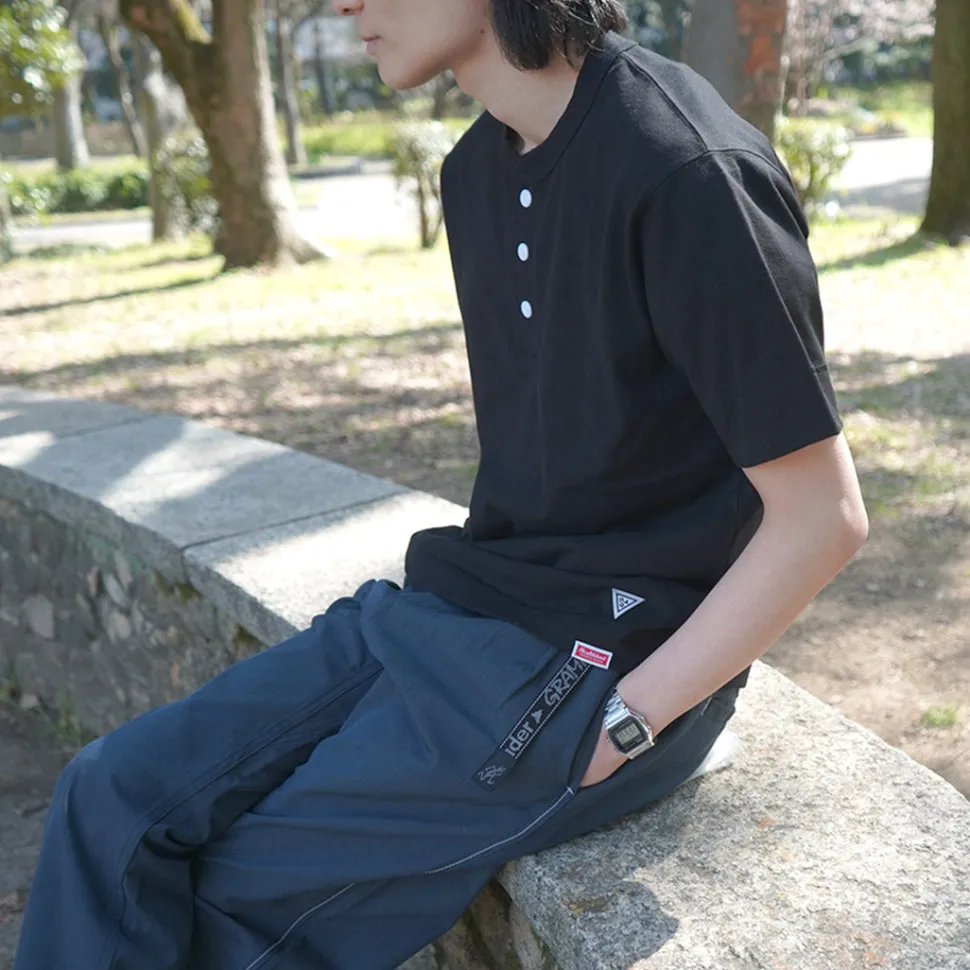 HEALTHKNIT / HEALTHKNIT x RAGHenry Neck T-shirt