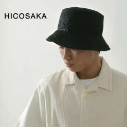 HICOSAKA / Paper Knit Bucket Ribbon Hat