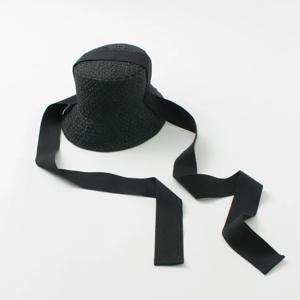 HICOSAKA / Paper Knit Bucket Ribbon Hat