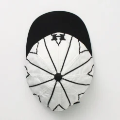 HICOSAKA / Striped 8 Panel Logo Cap