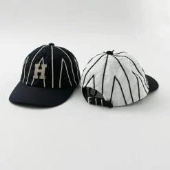 HICOSAKA / Striped 8 Panel Logo Cap