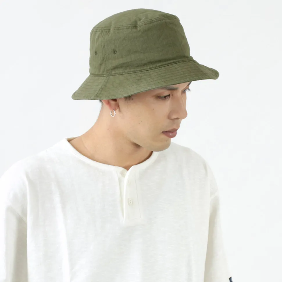 HIGHER / Bespoke Vintage Herringbone Bucket Hat