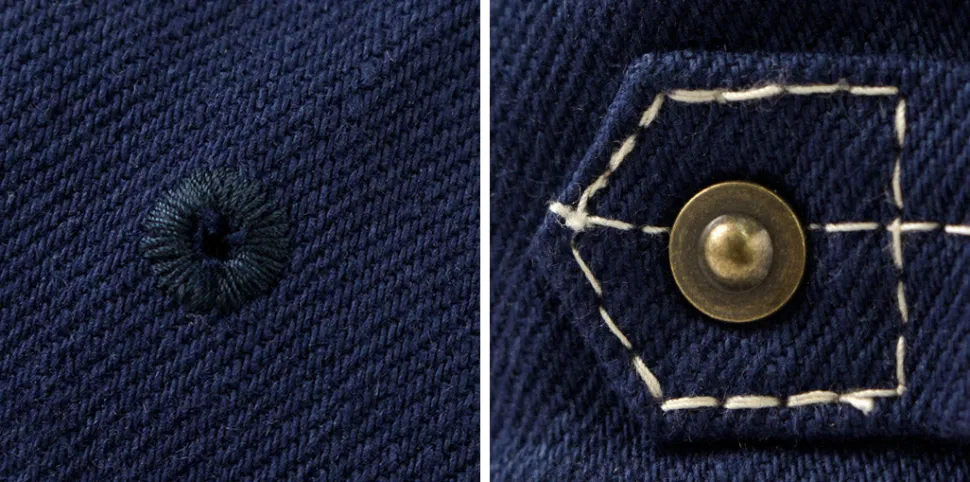 HIGHER / Blue Selvage Denim Cinchback Cap