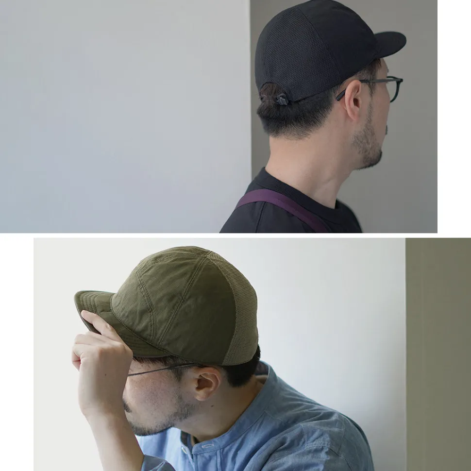 HIGHER / Cotton Nylon Ripstop 7 Panel Mesh Cap