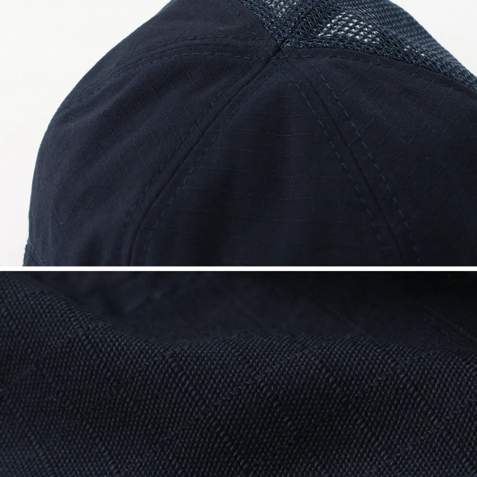 HIGHER / Cotton Nylon Ripstop 7 Panel Mesh Cap