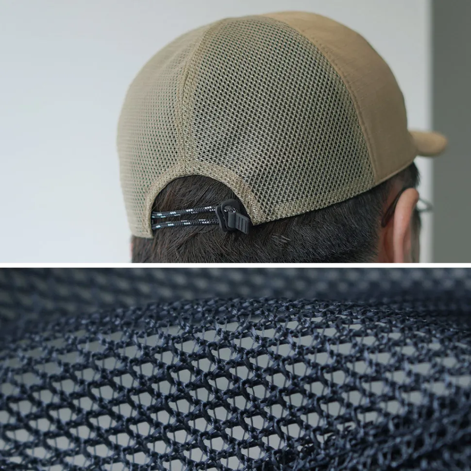 HIGHER / Cotton Nylon Ripstop 7 Panel Mesh Cap