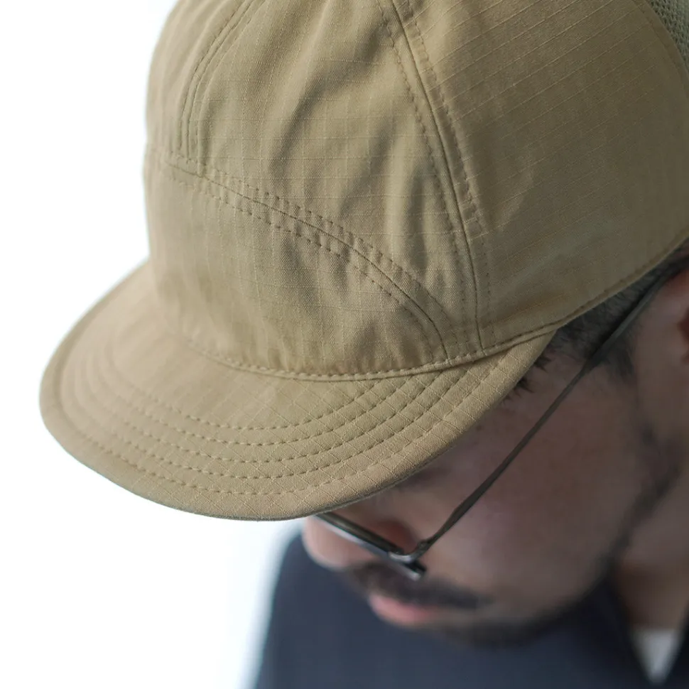 HIGHER / Cotton Nylon Ripstop 7 Panel Mesh Cap