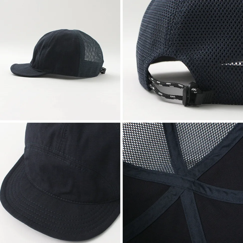HIGHER / Cotton Nylon Ripstop 7 Panel Mesh Cap
