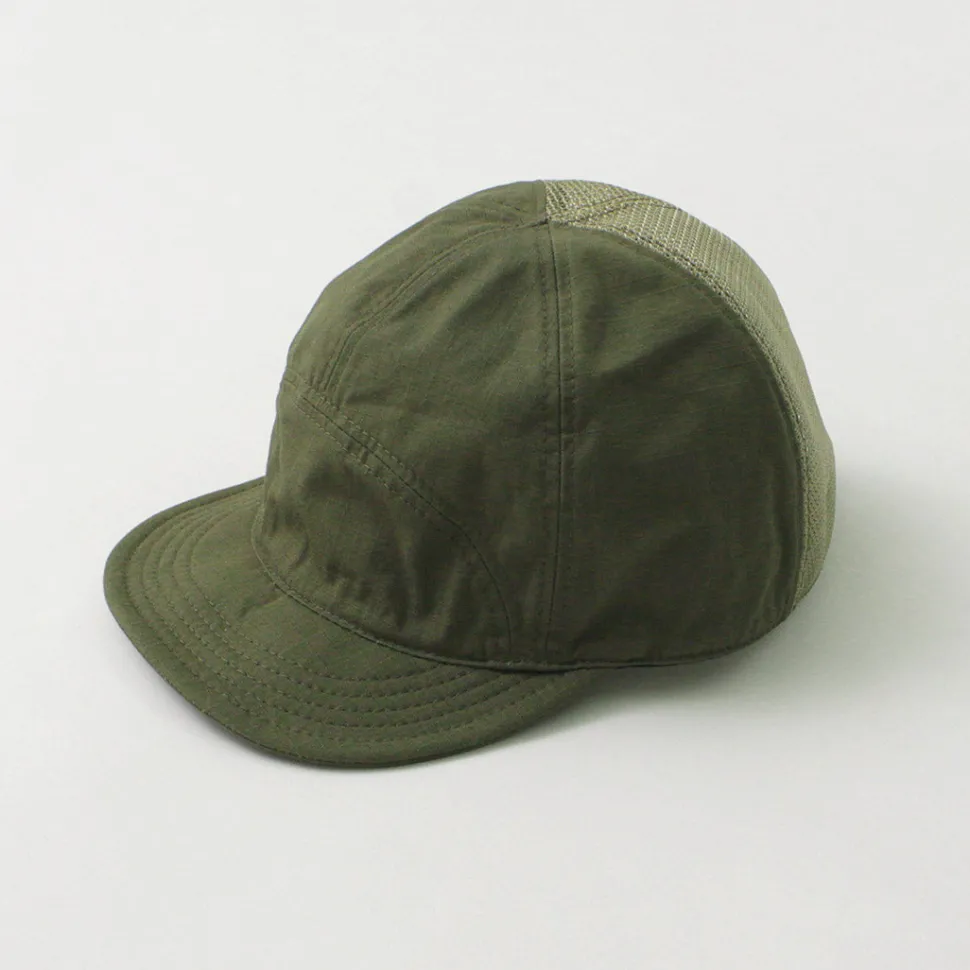 HIGHER / Cotton Nylon Ripstop 7 Panel Mesh Cap
