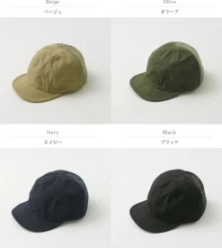 HIGHER / Cotton Nylon Ripstop 7 Panel Mesh Cap