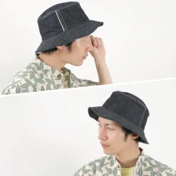 HIGHER / F191 Selvedge Denim Bucket Hat