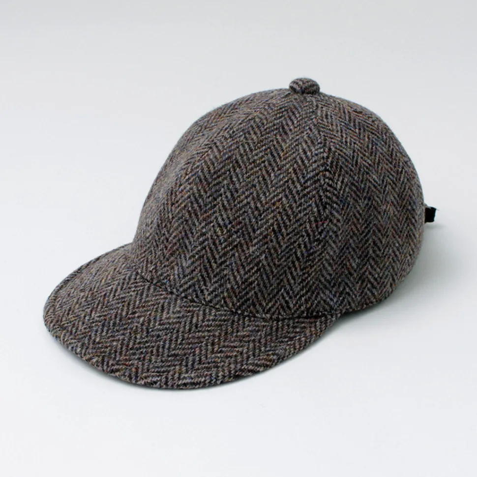 HIGHER / Harris Tweed Herringbone Cap HT24035