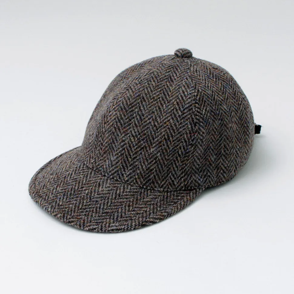 HIGHER / Harris Tweed Herringbone Cap HT24035