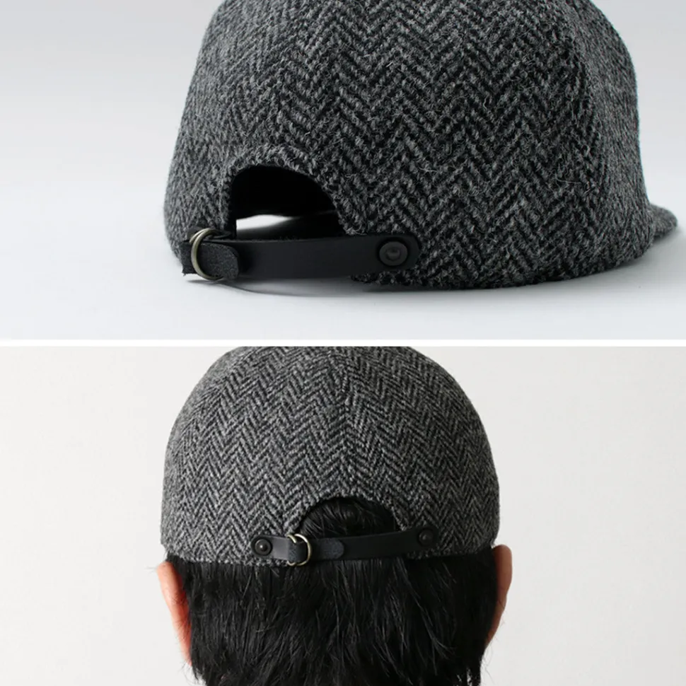 HIGHER / Harris Tweed Herringbone Cap HT24035