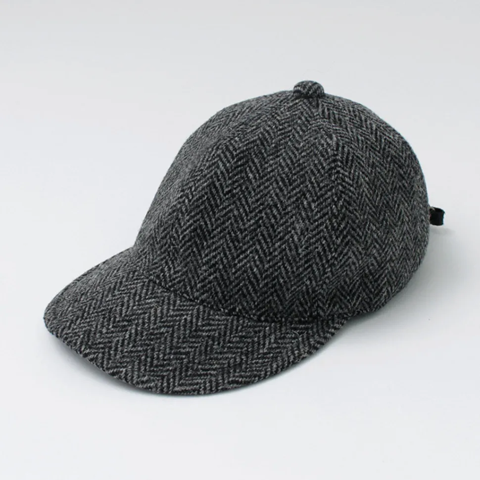 HIGHER / Harris Tweed Herringbone Cap HT24035