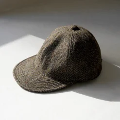HIGHER / Harris Tweed Herringbone Cap HT24035