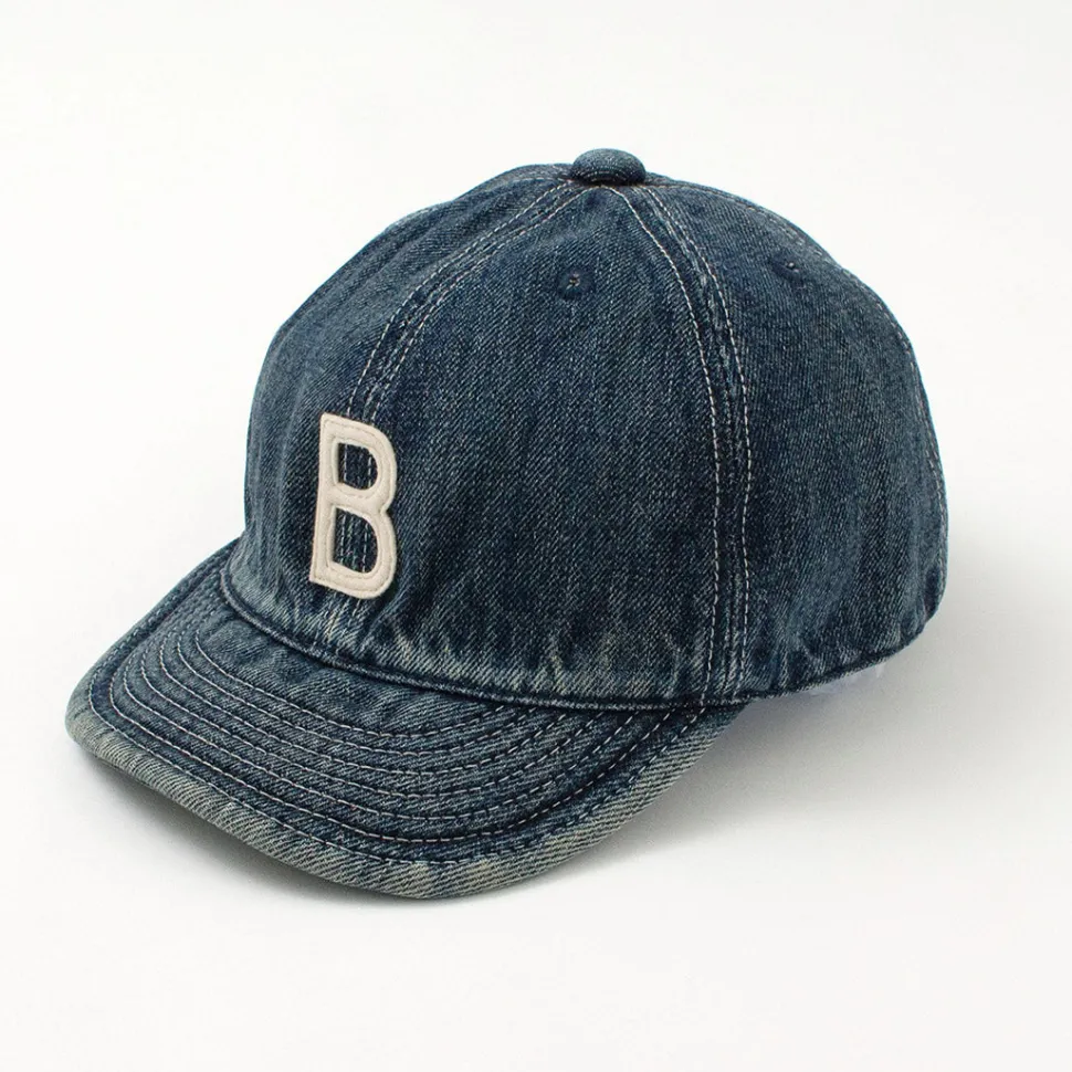 HIGHER / Selvage denim cap with initials badge