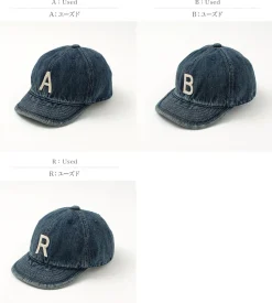 HIGHER / Selvage denim cap with initials badge