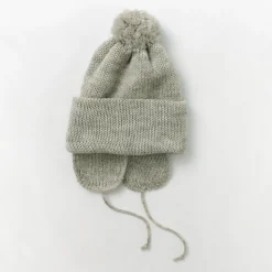 HIGHLAND 2000 / 3G Solid Bobcap Double Ear Cover and Pom Pom and Chin Rope (20cm)