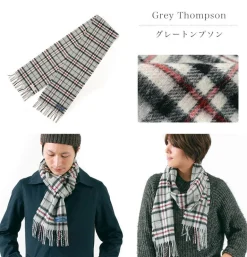 HIGHLAND TWEEDS / Lamb Wool Check Scarf