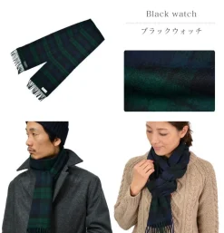 HIGHLAND TWEEDS / Lamb Wool Check Scarf