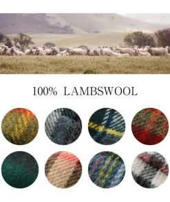 HIGHLAND TWEEDS / Lamb Wool Check Scarf