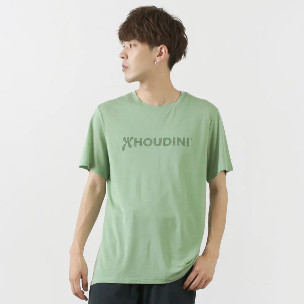 HOUDINI / Tree Tee Drawing logo /wood pulp T-shirt