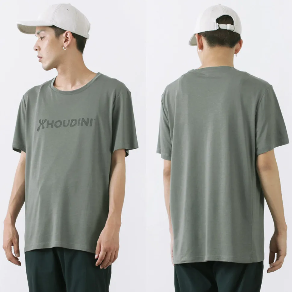 HOUDINI / Tree Tee Drawing logo /wood pulp T-shirt