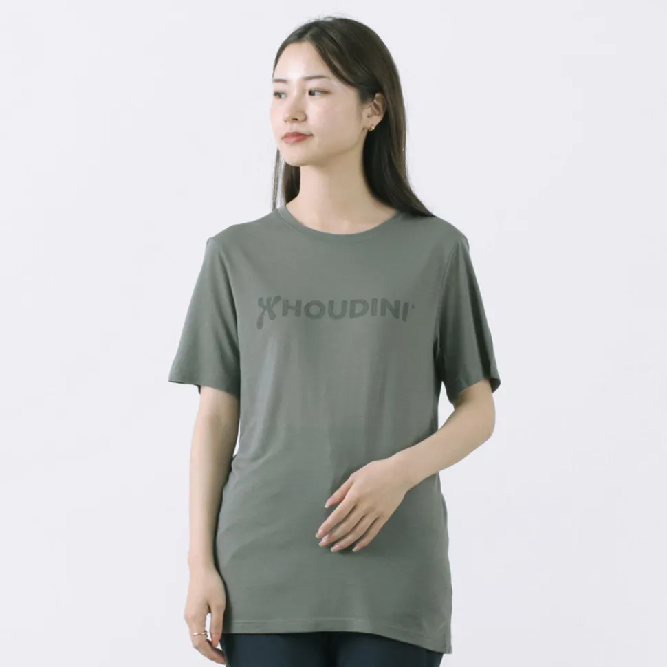 HOUDINI / Tree Tee Drawing logo /wood pulp T-shirt