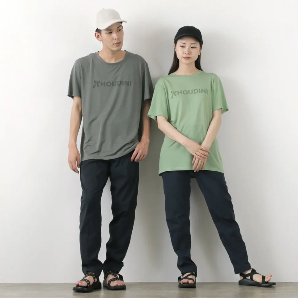 HOUDINI / Tree Tee Drawing logo /wood pulp T-shirt