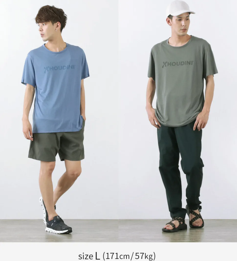 HOUDINI / Tree Tee Drawing logo /wood pulp T-shirt