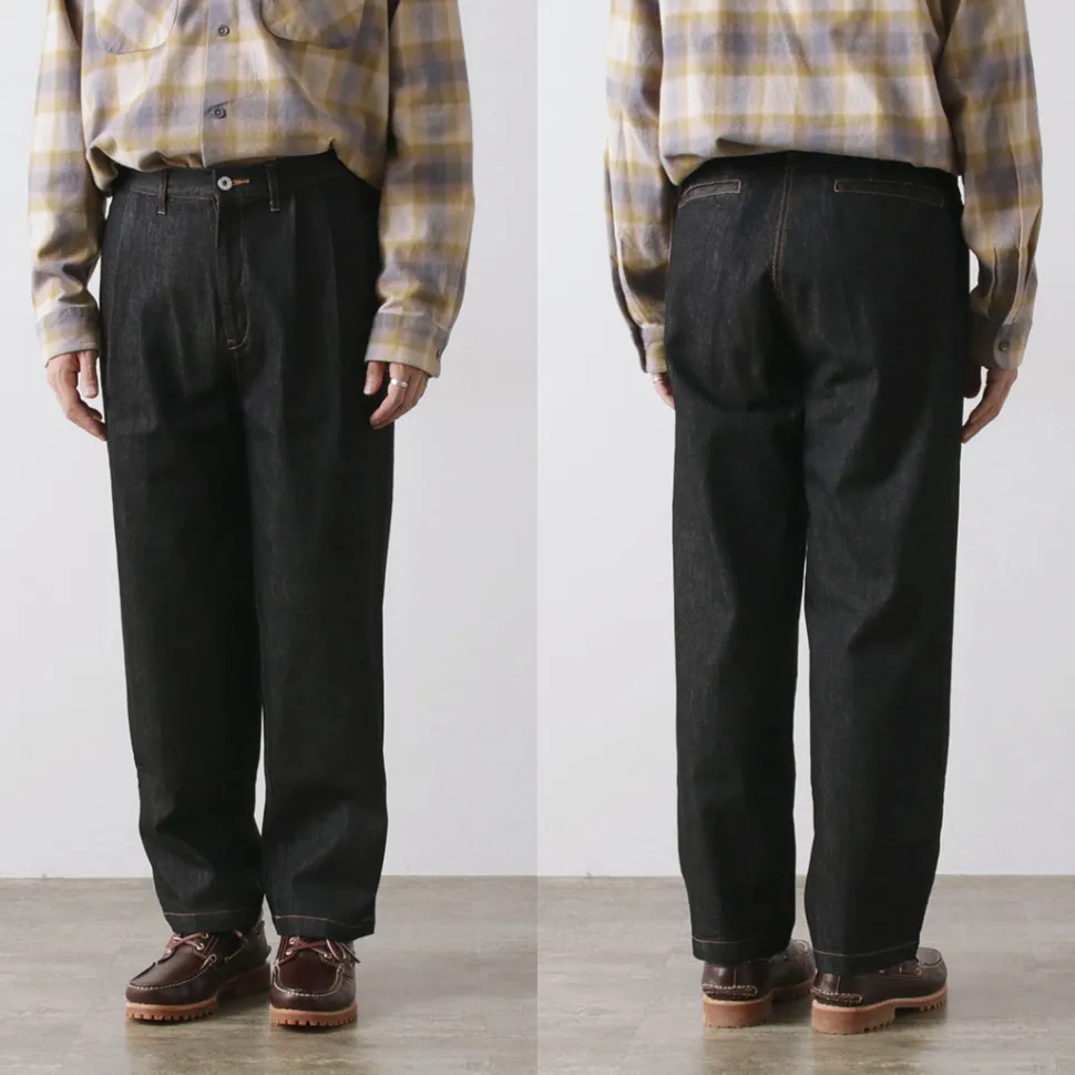 ILL ONE EIGHTY / Denim 2-tuck pants