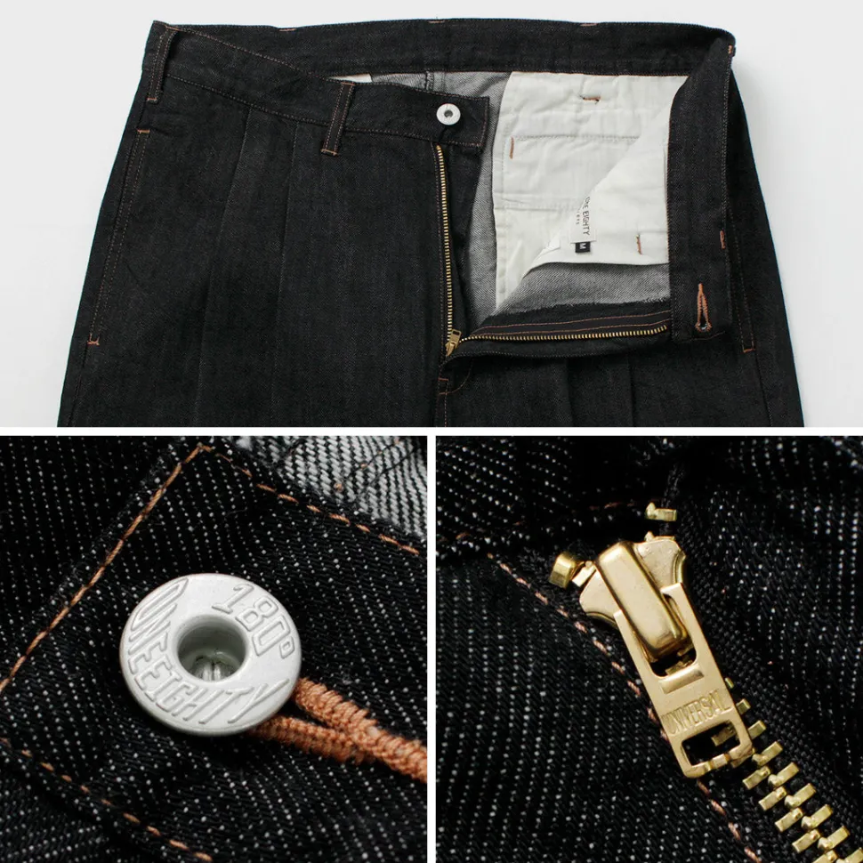 ILL ONE EIGHTY / Denim 2-tuck pants