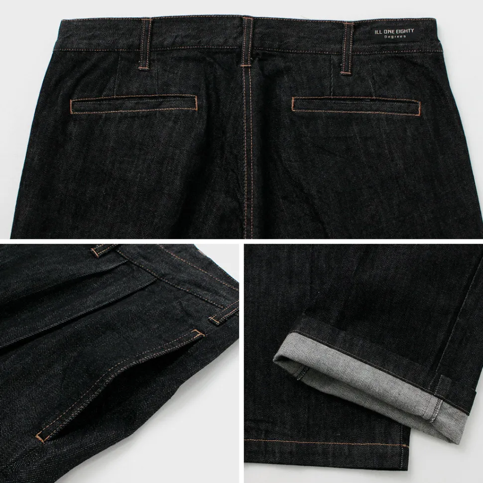 ILL ONE EIGHTY / Denim 2-tuck pants