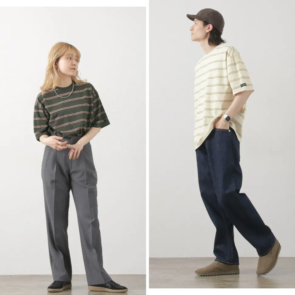 ILL ONE EIGHTY / Retro stripe T-shirt