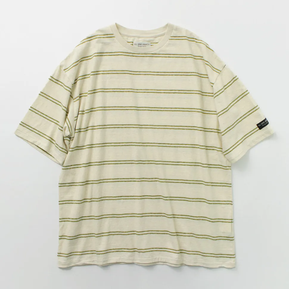 ILL ONE EIGHTY / Retro stripe T-shirt