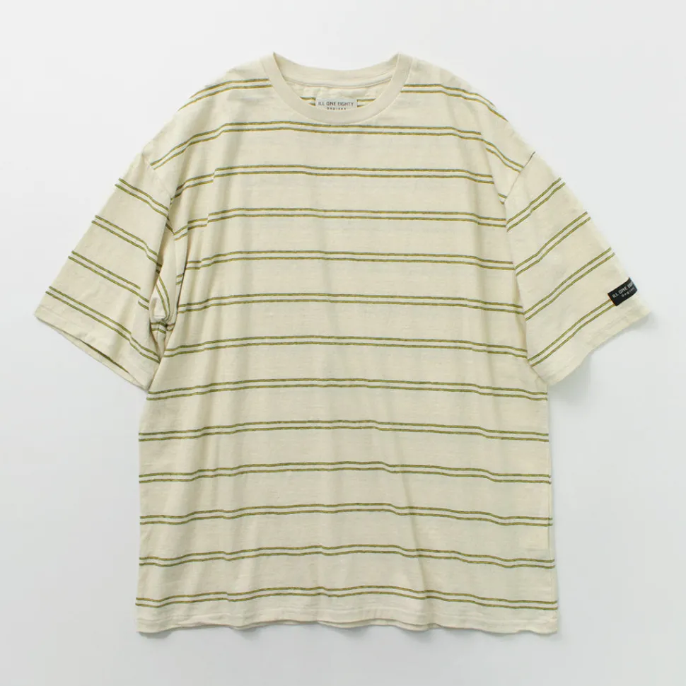 ILL ONE EIGHTY / Retro stripe T-shirt