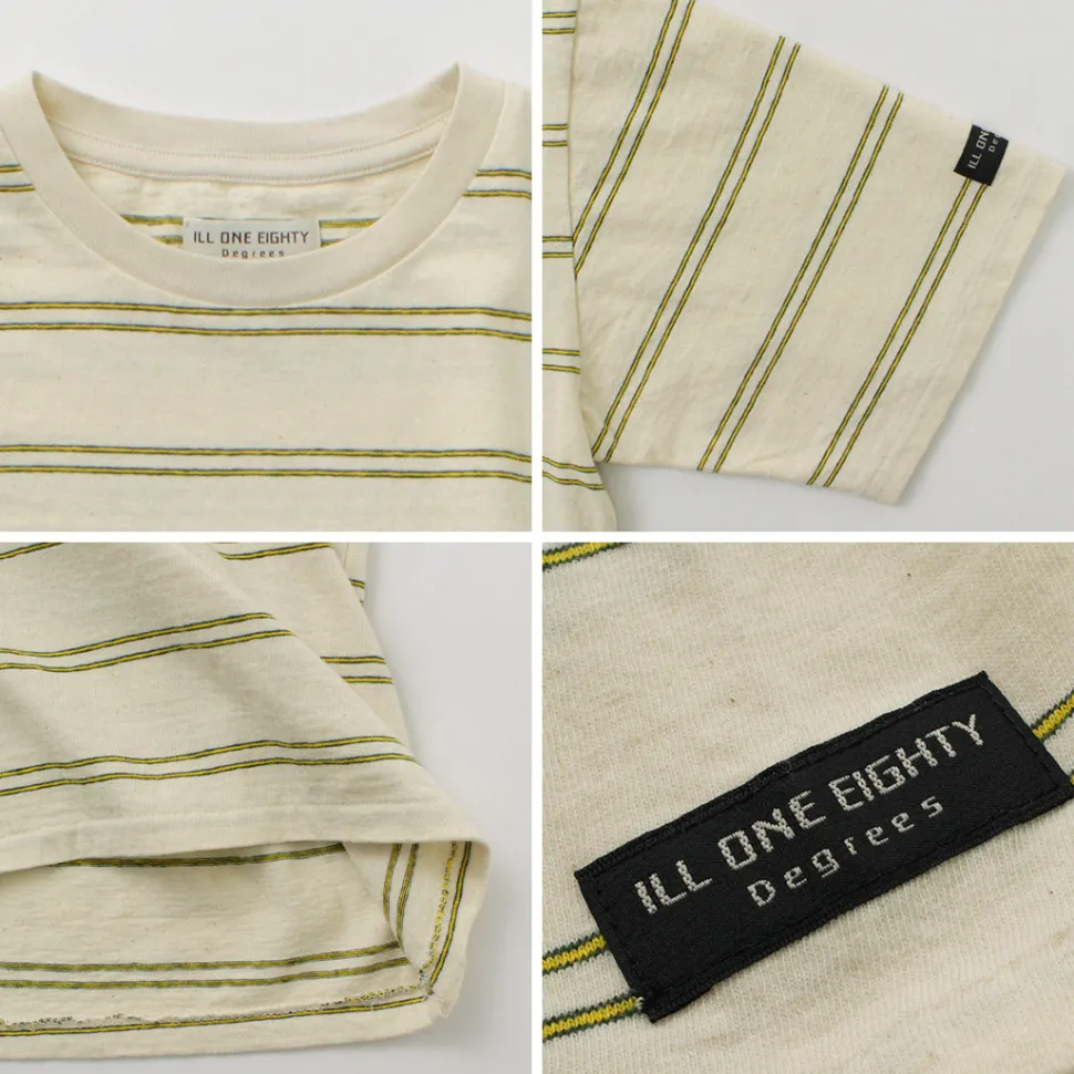 ILL ONE EIGHTY / Retro stripe T-shirt