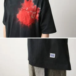 ILL ONE EIGHTY / Tie Dye Heart Pocket Short Sleeve T-Shirt