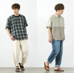 ISLAND SLIPPER / Wide strap thong leather sandal