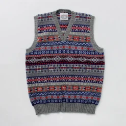 JAMIESONS / Fair Isle V-neck Vest