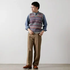 JAMIESONS / Fair Isle V-neck Vest