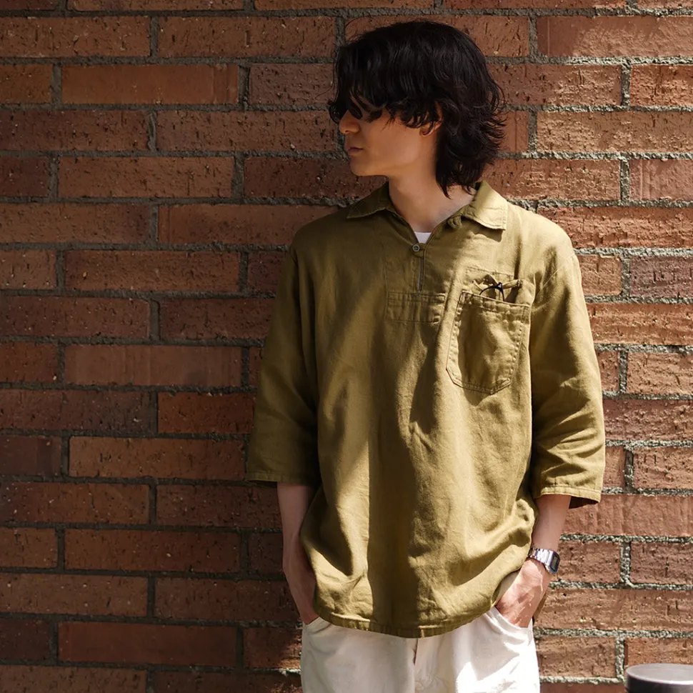 JAPAN BLUE JEANS / CODE:SILVER Military Pullover Shirt
