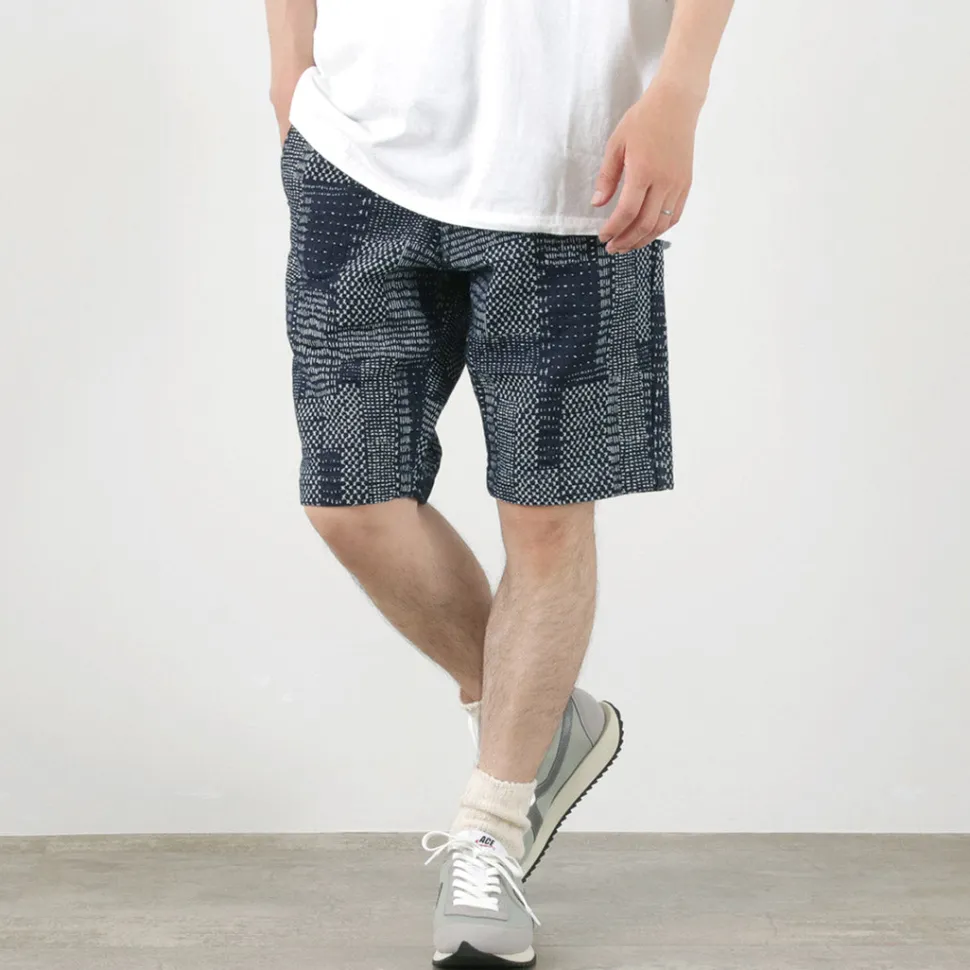 JAPAN BLUE JEANS / Indigo quilted coat Style Sweatshirt Shorts