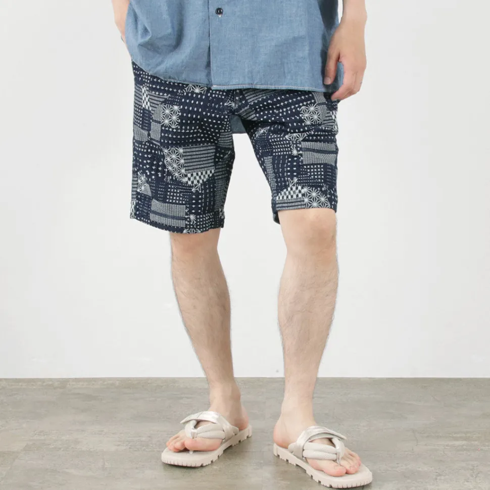 JAPAN BLUE JEANS / Indigo quilted coat Style Sweatshirt Shorts